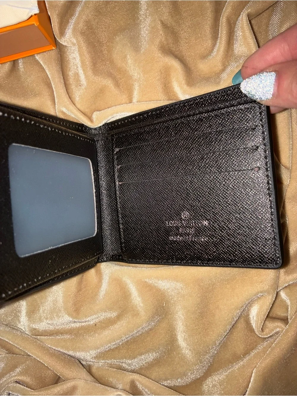 Louis Vuitton LV mens wallet black monogram